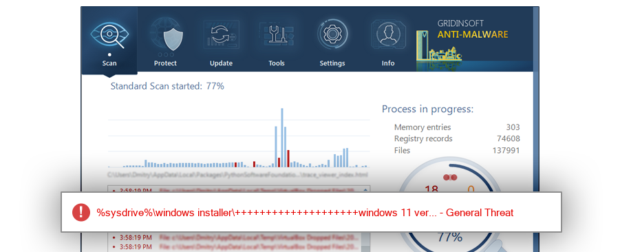 LIT3 WIN.msstyles detection screenshot