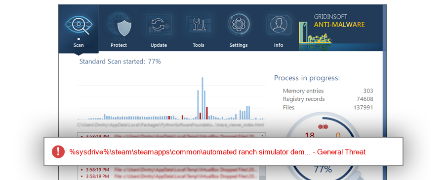 lib_burst_generated.dll detection screenshot